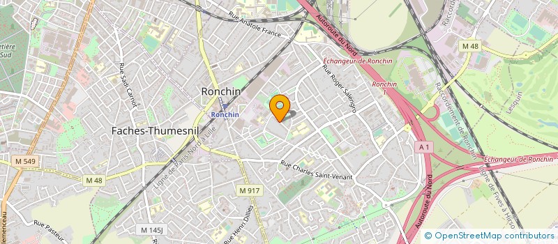 localisation de l'entreprise ASS BERGER CLUB RONCHINOIS à RONCHIN
