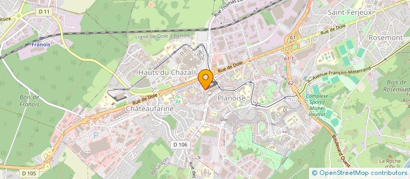 localisation de l'entreprise ASS BESANCON 2000 à BESANCON