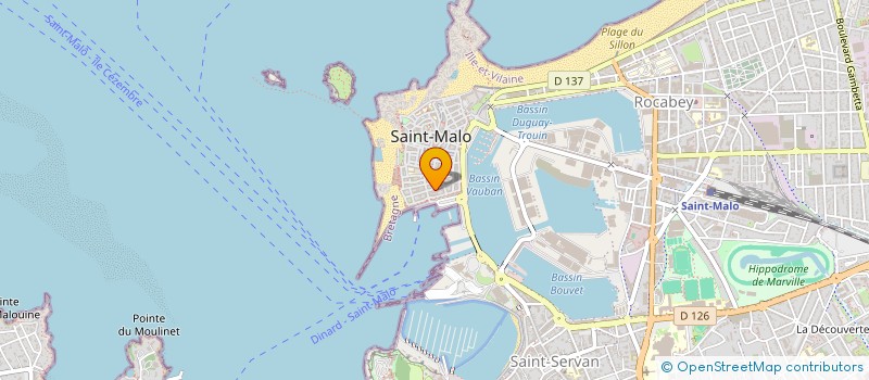 localisation de l'entreprise ASS BG CROISIERES  SAINT-MALO