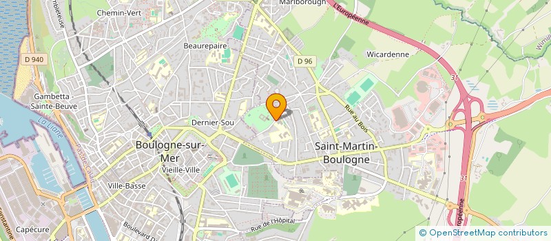 localisation de l'entreprise ASS BIBLIOTHEQUE DU COLLEGE NAZARETH à SAINT-MARTIN-BOULOGNE