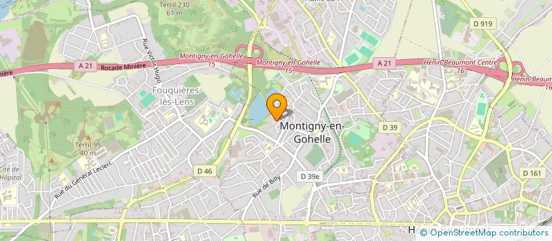 localisation de l'entreprise ASS BIEN ETRE  MONTIGNY-EN-GOHELLE