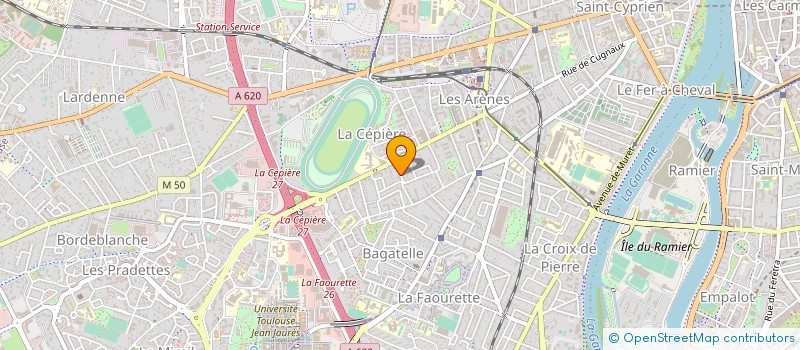 localisation de l'entreprise ASS BIENF ENSEIG BIBLIQUE ACTION SOCIALE à TOULOUSE