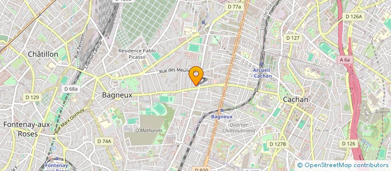 localisation de l'entreprise ASS BIENFAISANCE ISLAMIQUE DE BAGNEUX à BAGNEUX