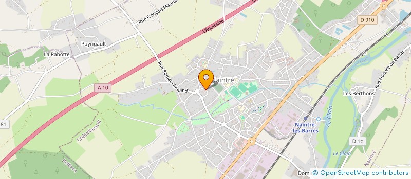 localisation de l'entreprise ASS  BILLARD ANGLAIS  NAINTRE