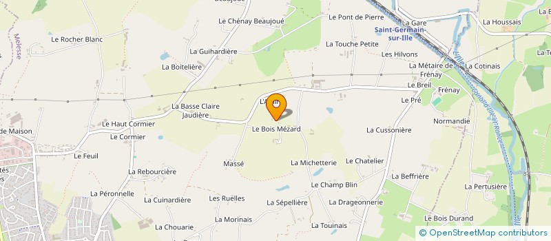 localisation de l'entreprise ASS BIOAGRICOOP  MELESSE