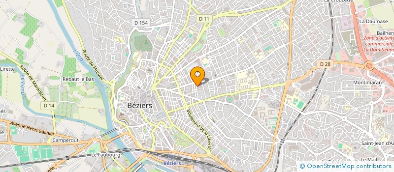 localisation de l'entreprise ASS BITER COORD DEVEL ECONOMIQ FORMATION à BEZIERS