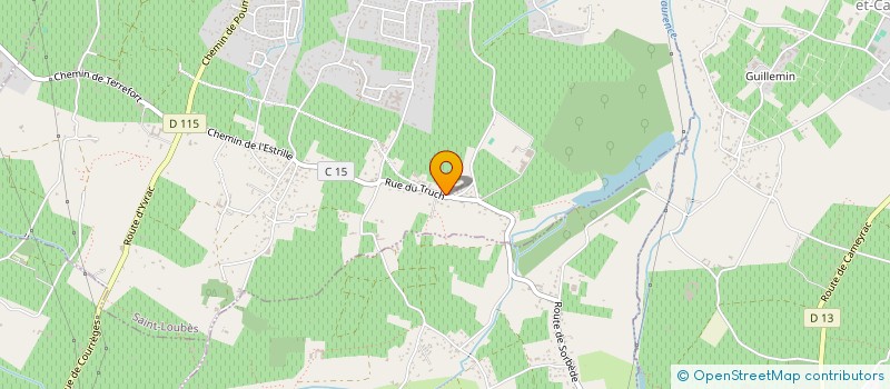 localisation de l'entreprise ASS BLEU BLANC BLUES  SAINT LOUBES