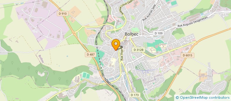 localisation de l'entreprise ASS BOLBEC INITIATIVE SOCIAL CULTUREL  BOLBEC