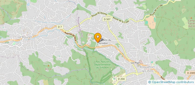 localisation de l'entreprise ASS BOLISTE ROQUEFORTOISE  ROQUEFORT-LES-PINS