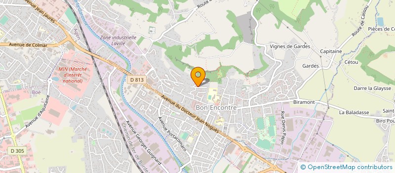 localisation de l'entreprise ASS BON ENCONTRAISE 3 AGE  BON-ENCONTRE