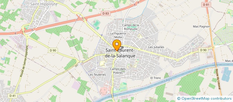 localisation de l'entreprise ASS BONANCA  SAINT-LAURENT-DE-LA-SALANQUE