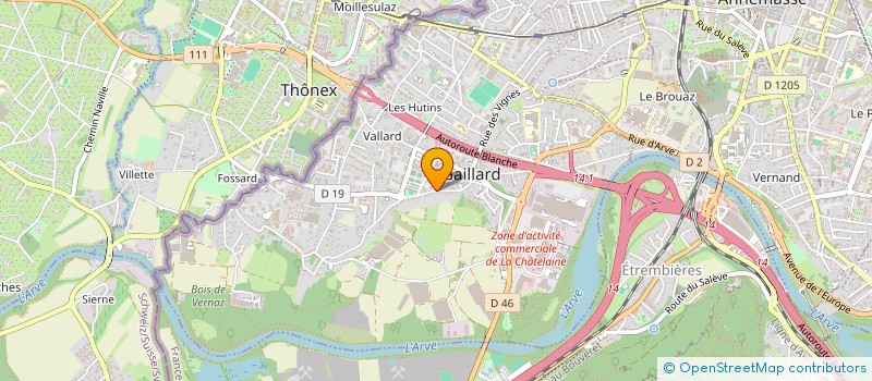 localisation de l'entreprise ASS BOOGIE CLUB DANSE HTE SAVOIE  GAILLARD