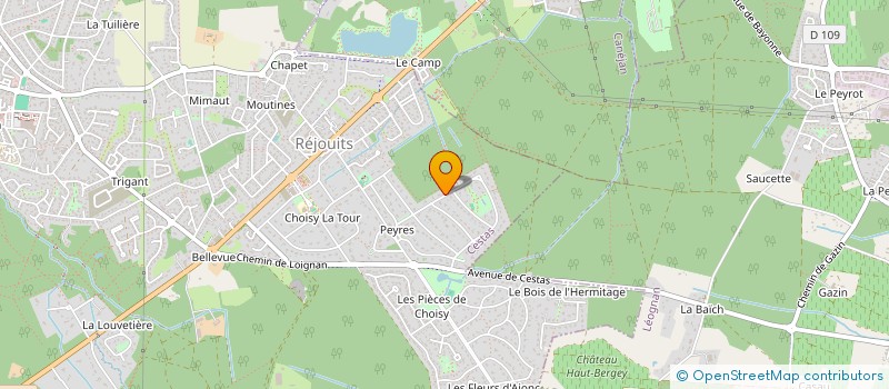 localisation de l'entreprise ASS  BORDEAUX ENTRAIDE MOTO CLUB  CESTAS