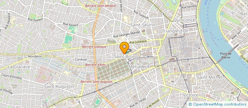 localisation de l'entreprise ASS BORDEAUX SPORT  BORDEAUX