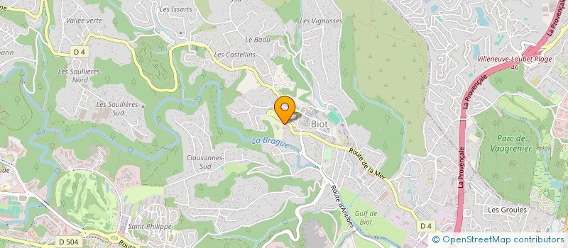 localisation de l'entreprise ASS BOULE AMICALE BIOTOISE  BIOT