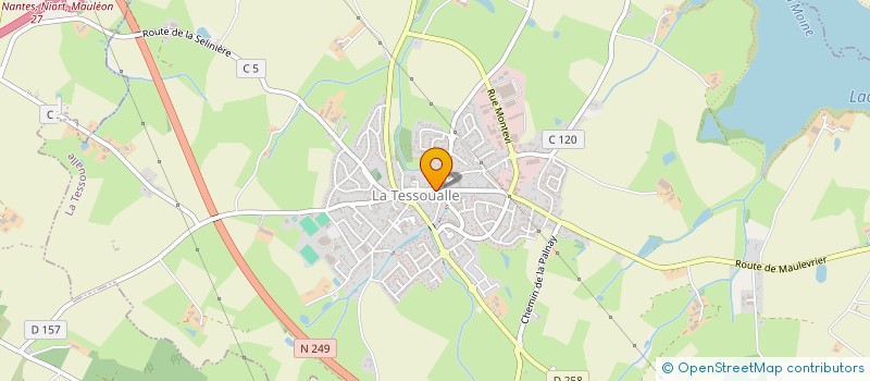 localisation de l'entreprise ASS BOULE DE GUM  LA TESSOUALLE