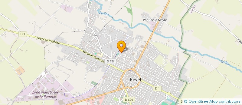 localisation de l'entreprise ASS BOULE SPORTIVE REVELOISE à REVEL