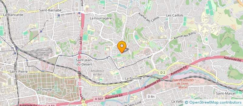 localisation de l'entreprise ASS BOULISTE LES GRONARDS  MARSEILLE