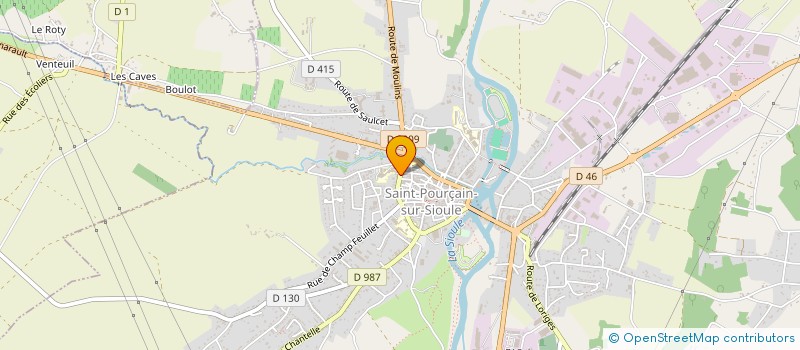 localisation de l'entreprise ASS BOURBO GESTION ETABLI ADULTE HANDICA à SAINT-POURCAIN-SUR-SIOULE