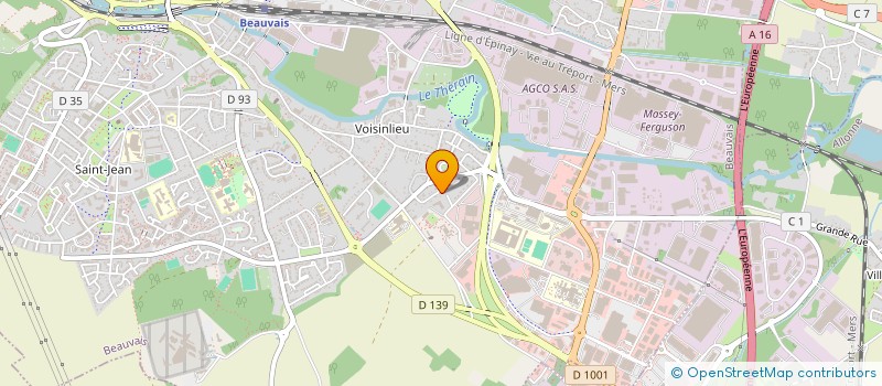 localisation de l'entreprise ASS BOURGEOIS BENARD AGRICULTEURS  ALLONNE