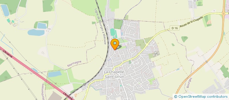 localisation de l'entreprise ASS BOURGES ROCH'N ROLL SOCIETY  LA CHAPELLE-SAINT-URSIN