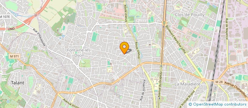 localisation de l'entreprise ASS BOURGUIGNONNE POUR LA PROMOTION DE LA CULTURE  FONTAINE-LES-DIJON