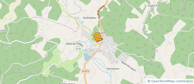 localisation de l'entreprise ASS BOURIANE SANTE  CAZALS