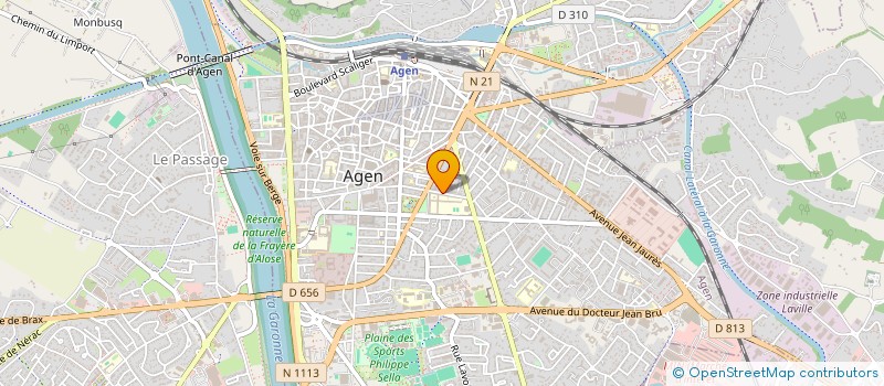 localisation de l'entreprise ASS BOURSE DU LIVRE PALISSY  AGEN