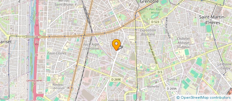 localisation de l'entreprise ASS BOURSES A CAPUCHE à GRENOBLE