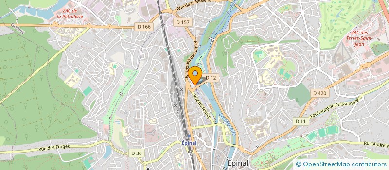 localisation de l'entreprise ASS BOUT EN TRAIN  EPINAL