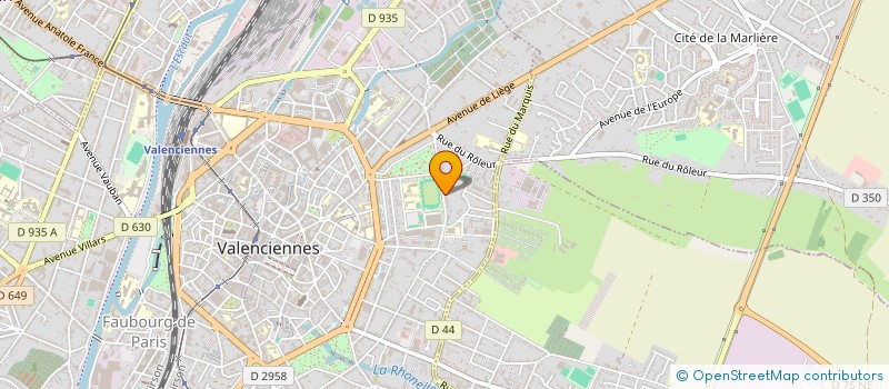 localisation de l'entreprise ASS BOXE FRANCAISE VALENCIENNOISE  VALENCIENNES