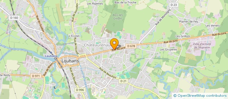 localisation de l'entreprise ASS BRESSE SPORTIVE à LOUHANS