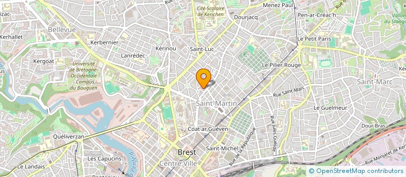 localisation de l'entreprise ASS BRESTOISE RECHERCHE ENSEIGN NEUROLOG à BREST
