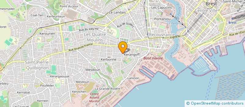 localisation de l'entreprise ASS BRESTOISE REFLEXION ENVIRONNEMENT à BREST