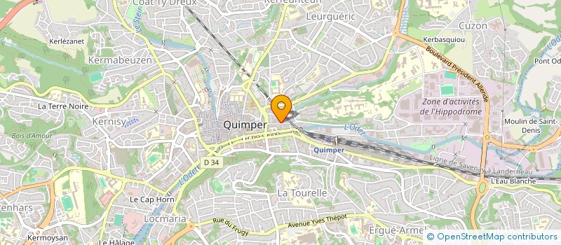 localisation de l'entreprise ASS BRETAGNE CORSE à QUIMPER