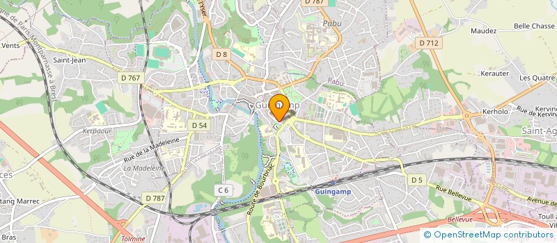 localisation de l'entreprise ASS BRETAGNE TERRE D'AVENIR  GUINGAMP