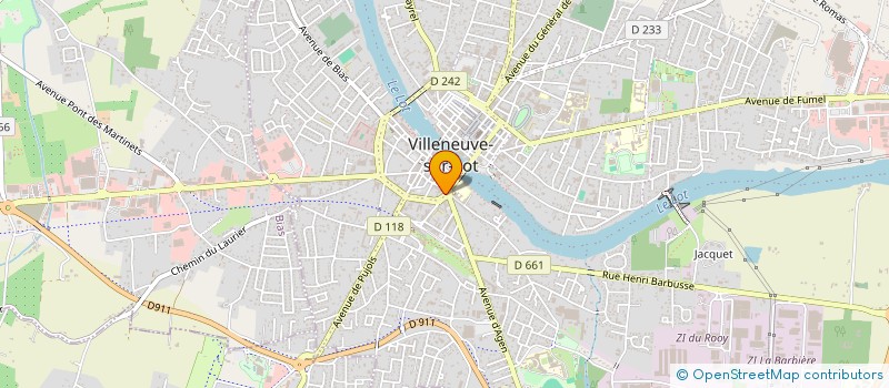 localisation de l'entreprise ASS BRIDGE CLUB VILLENEUVOIS  VILLENEUVE-SUR-LOT