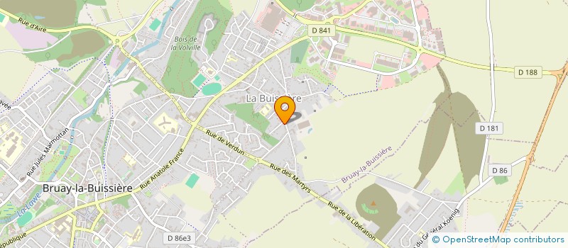 localisation de l'entreprise ASS BRUAY LA BUISSIERE AIDE PERS AGEES  BRUAY-LA-BUISSIERE