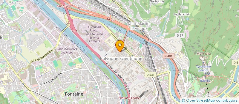 localisation de l'entreprise ASS BUR DIPLOM SUPER SPEC TECH APPL PHYS  GRENOBLE