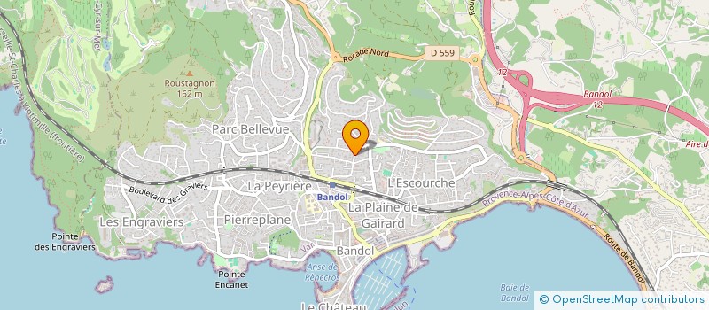 localisation de l'entreprise ASS BUREAU DES GUICHETS DE L'AIRE TOULON à BANDOL