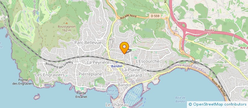 localisation de l'entreprise ASS BUREAU DES GUIDES DE L'AIRE TOULONN à BANDOL