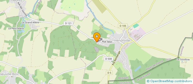 localisation de l'entreprise ASS BUSY NIGHT  HENONVILLE