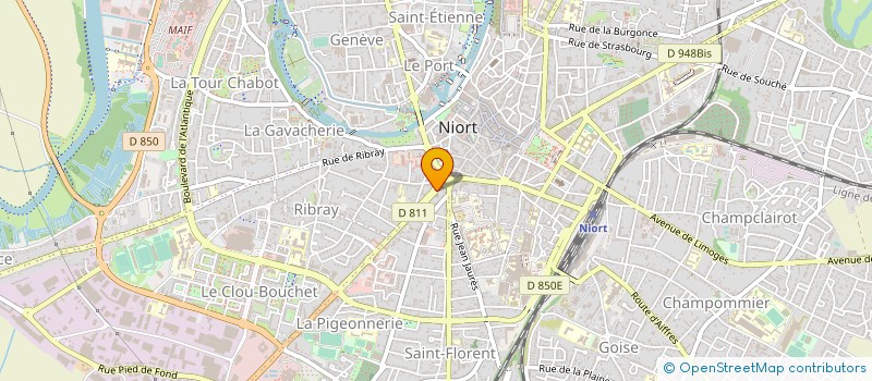 localisation de l'entreprise ASS  C A T DES DEUX SEVRES  NIORT