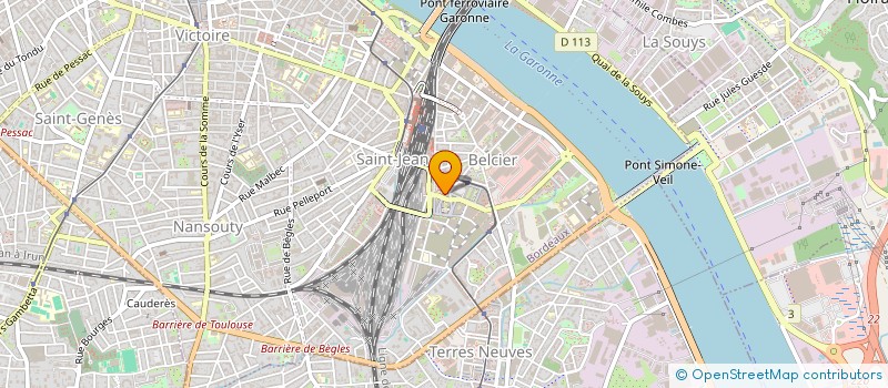 localisation de l'entreprise ASS  C E SERNAM TRANSPORT AQUITAINE  BORDEAUX