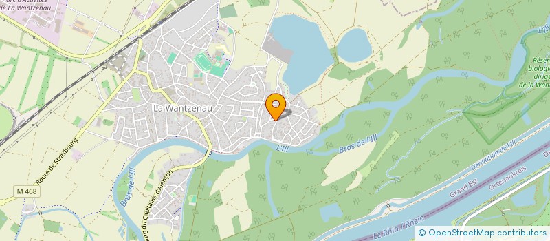 localisation de l'entreprise ASS C.M.C.A.S.  LA WANTZENAU