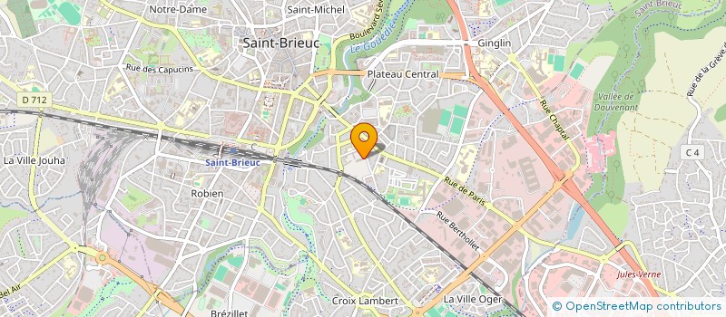 localisation de l'entreprise ASS  C O D B à SAINT-BRIEUC