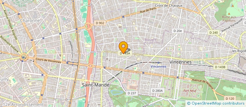 localisation de l'entreprise ASS CA GERME A L'OUEST à VINCENNES