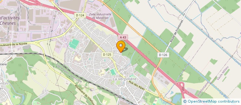 localisation de l'entreprise ASS CACTUS  LA VERPILLIERE