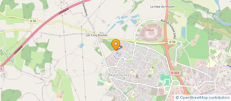 localisation de l'entreprise ASS CADANSE à BEAUCOUZE