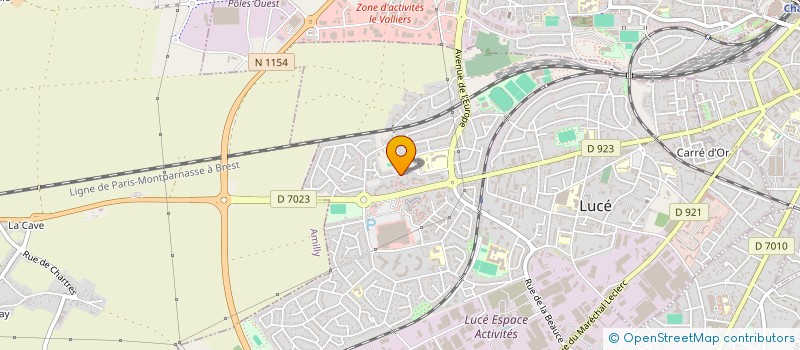localisation de l'entreprise ASS CADRES ATELIERS RECHERCHE ACT EMPLOI à LUCE